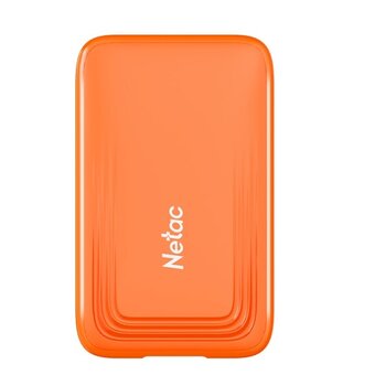  Внешний SSD Netac 1.0Tb ZX20 IV (NT01ZX20Ⅳ-001T-32OR) (USB3.2 Gen2x2 Type-C, 2000/1800MBs, 92x57x9mm, 23g, plastic) Orange 