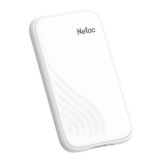  Внешний SSD Netac 1.0Tb ZX20 III (NT01ZX20Ⅲ-001T-32WH) (USB3.2 Gen2x2 Type-C, 2000/1800MBs, 93x52x9mm, 23g, plastic) White 