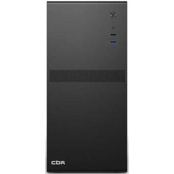  Корпус CBR V203 (PCC-MATX-V203-550W), c БП PSU-ATX550-12MD (550W/120mm), mATX Minitower, 1*USB 3.0, 1*USB 2.0, HD Audio+Mic, Black 