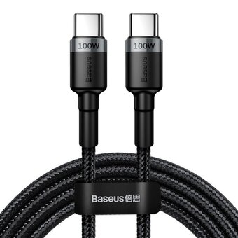  Дата-кабель Baseus CATKLF-ALG1 USB-C-to-C CL 100W 2m GR черный 
