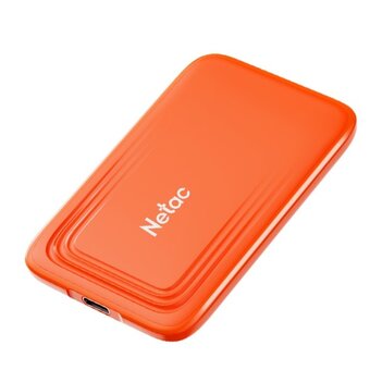  Внешний SSD Netac 1.0Tb ZX20 IV (NT01ZX20Ⅳ-001T-32OR) (USB3.2 Gen2x2 Type-C, 2000/1800MBs, 92x57x9mm, 23g, plastic) Orange 