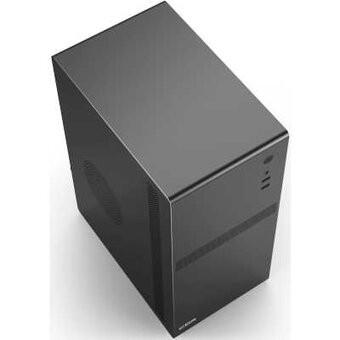  Корпус CBR V201 (PCC-MATX-V201-550W), c БП PSU-ATX550-12MD (550W/120mm), mATX Minitower , 2*USB 2.0, HD Audio+Mic, Black 
