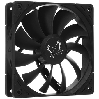  Кулер Scythe Kaze Flex II 120 Black (KFS1225FD12-P) (120x120x26mm, 4-pin PWM, 52.94CFM, 23.8dBA, 1200RPM) 