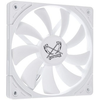  Кулер Scythe Kaze Flex II 120 Slim White (KFS1215FD18W-P) (120x120x15mm, 4-pin PWM, 48CFM, 27.8dBA, 1800RPM) 