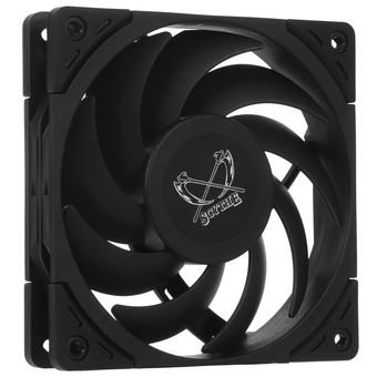  Кулер Scythe Wonder Tornado 120 Black (WT1225FD25-P) (120x120x26mm, 4-pin PWM, 75.17CFM, 35.57dBA, 2500RPM) 