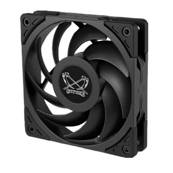  Кулер Scythe Wonder Tornado 120 Black (WT1225FD20-P) (120x120x26mm, 4-pin PWM, 60.29CFM, 26.88dBA, 2000RPM) 