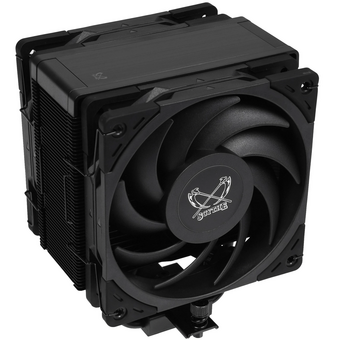 Кулер Scythe Kotetsu Mark 4 DBE Black (SCKTT-4000DBE) (200W, 4-pin PWM, 155mm, Al/Cu, 4x6mm, 2x120mm, 60.29CFM, 26.88dBA) 