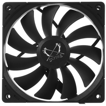  Кулер Scythe Kaze Flex II 120 Black (KFS1225FD12-P) (120x120x26mm, 4-pin PWM, 52.94CFM, 23.8dBA, 1200RPM) 