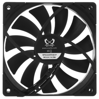  Кулер Scythe Kaze Flex II 120 Black (KFS1225FD20-P) (120x120x26mm, 4-pin PWM, 90.28CFM, 36.2dBA, 2000RPM) 