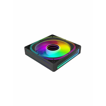  Вентилятор Eurocase EU-FN120ARGB001_8+18 BL YF1201 Black,120 ARGB fan 3pin+AURA 5V3pin female and male connector with brown box,3pcs 