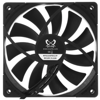  Кулер Scythe Kaze Flex II 120 Black (KFS1225FD12-P) (120x120x26mm, 4-pin PWM, 52.94CFM, 23.8dBA, 1200RPM) 