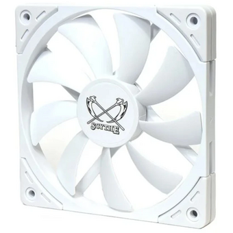  Кулер Scythe Kaze Flex II 120 Slim White (KFS1215FD18W-P) (120x120x15mm, 4-pin PWM, 48CFM, 27.8dBA, 1800RPM) 