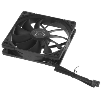  Кулер Scythe Kaze Flex II 120 Black (KFS1225FD12-P) (120x120x26mm, 4-pin PWM, 52.94CFM, 23.8dBA, 1200RPM) 