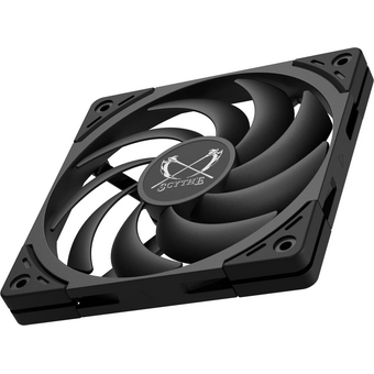  Кулер Scythe Wonder Tornado 120 Slim Black (WT1215FD20-P) (120x120x15mm, 4-pin PWM, 34.31CFM, 26.36dBA, 2000RPM) 