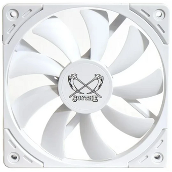  Кулер Scythe Kaze Flex II 120 Slim White (KFS1215FD18W-P) (120x120x15mm, 4-pin PWM, 48CFM, 27.8dBA, 1800RPM) 
