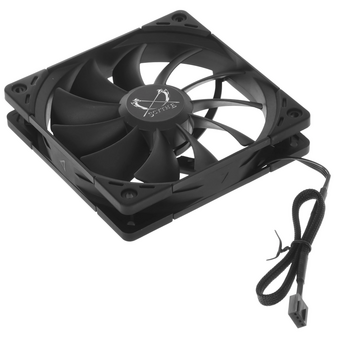  Кулер Scythe Kaze Flex II 120 Black (KFS1225FD20-P) (120x120x26mm, 4-pin PWM, 90.28CFM, 36.2dBA, 2000RPM) 
