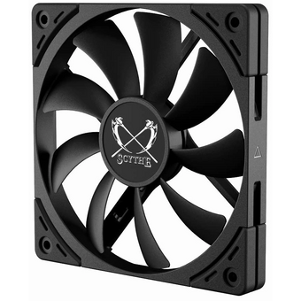  Кулер Scythe Kaze Flex II 120 Slim Black (KFS1215FD18-P) (120x120x15mm, 4-pin PWM, 48CFM, 27.8dBA, 1800RPM) 