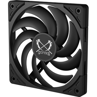  Кулер Scythe Wonder Tornado 120 Slim Black (WT1215FD20-P) (120x120x15mm, 4-pin PWM, 34.31CFM, 26.36dBA, 2000RPM) 