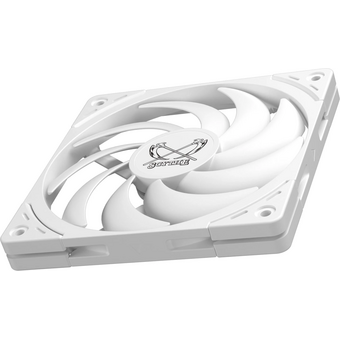  Кулер Scythe Wonder Tornado 120 Slim White (WT1215FD20W-P) (120x120x15mm, 4-pin PWM, 34.31CFM, 26.36dBA, 2000RPM) 