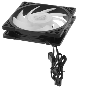  Кулер Scythe Wonder Tornado 120 ARGB Black (WT1225FD25AR-P) (120x120x26mm, 4-pin PWM, 75.17CFM, 35.57dBA, 2500RPM) 