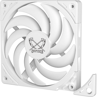  Кулер Scythe Wonder Tornado 120 Slim White (WT1215FD20W-P) (120x120x15mm, 4-pin PWM, 34.31CFM, 26.36dBA, 2000RPM) 