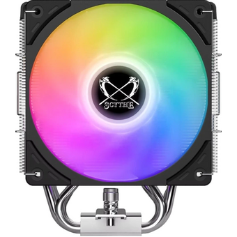  Кулер Scythe Kotetsu Mark 4 ARGB Black/Silver (SCKTT-4000AR) (150W, 4-pin PWM, 155mm, Al/Cu, 4x6mm, 1x120mm, 60.29CFM, 26.88dB) 
