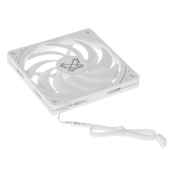  Кулер Scythe Wonder Tornado 120 Slim White (WT1215FD20W-P) (120x120x15mm, 4-pin PWM, 34.31CFM, 26.36dBA, 2000RPM) 