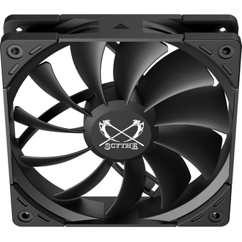  Кулер Scythe Kaze Flex II 120 Black (KFS1225FD20-P) (120x120x26mm, 4-pin PWM, 90.28CFM, 36.2dBA, 2000RPM) 