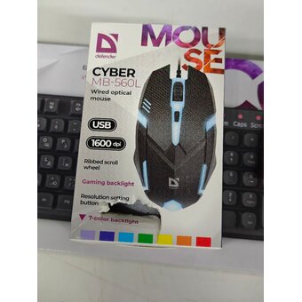  УЦ Мышь DEFENDER Сyber MB-560L Black (52560) (плохая упаковка) 