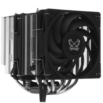  Кулер Scythe Magoroku Black/Silver (SCMR-1000) (280W, 4-pin PWM, 155mm, Al/Cu, 6x6mm, 2x120mm, 60.29CFM, 26.88dBA, 2000RPM) 