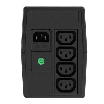  ИБП ExeGate Power NB-400.LED.AVR.4C13 (EX299621RUS) 400VA/240W, LED, AVR, 4*C13, батарея 12V 4.5Ah, Black 