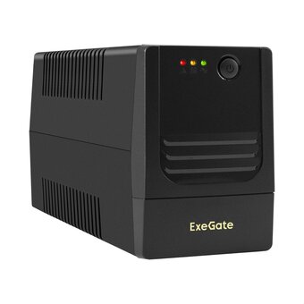  ИБП ExeGate Power NB-600.LED.AVR.2SH (EX299753RUS) 600VA/360W, LED, AVR, 2*EU/Тип F(Schuko, батарея 12V 7.2Ah, Black 