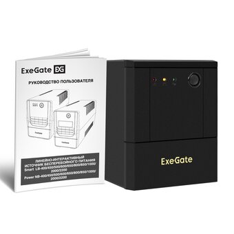  ИБП ExeGate Power NB-2000.LED.AVR.8C13 (EX299816RUS) 2000VA/1200W, LED, AVR, 8*C13, батарея 12V 9Ah 2шт, металлический корпус, Black 