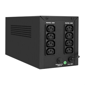  ИБП ExeGate Power NB-2000.LED.AVR.8C13 (EX299816RUS) 2000VA/1200W, LED, AVR, 8*C13, батарея 12V 9Ah 2шт, металлический корпус, Black 