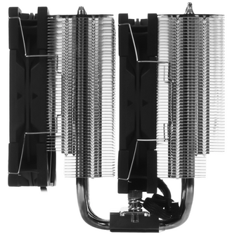  Кулер Scythe Magoroku Black/Silver (SCMR-1000) (280W, 4-pin PWM, 155mm, Al/Cu, 6x6mm, 2x120mm, 60.29CFM, 26.88dBA, 2000RPM) 