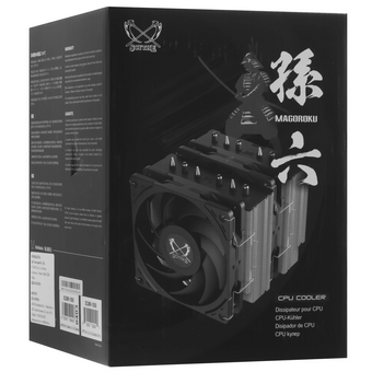  Кулер Scythe Magoroku Black/Silver (SCMR-1000) (280W, 4-pin PWM, 155mm, Al/Cu, 6x6mm, 2x120mm, 60.29CFM, 26.88dBA, 2000RPM) 