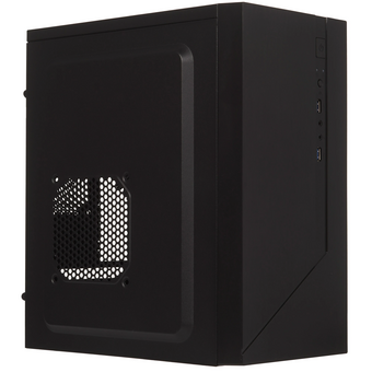  Корпус Foxline FZ-015 Forza без БП, mATX, w/o PSU, 2xUSB2.0, Black, Fan, no power cord 