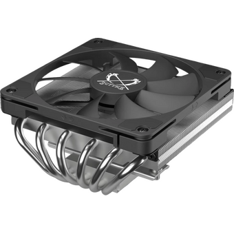  Кулер Scythe Big Shuriken 4 Black/Silver (SCBSK-4000) (200W, 4-pin PWM, 67mm, Al/Cu, 6x6mm, 1x120mm, 51.98CFM, 31.78dBA) 