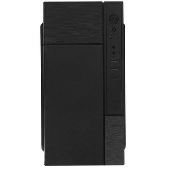  Корпус Foxline FZ-017 Forza без БП, mATX black, w/o PSU, w/2xUSB2.0, w/pwr cord, Fan 