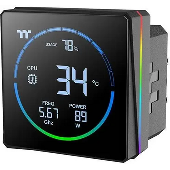  СВО Thermaltake TH360-S V3 (cl-w470-pl12sw-a), LCD, 4-pin, ARGB, 120мм, черный, retail 