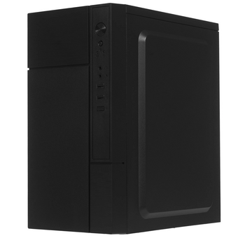  Корпус Foxline FZ-017 Forza без БП, mATX black, w/o PSU, w/2xUSB2.0, w/pwr cord, Fan 