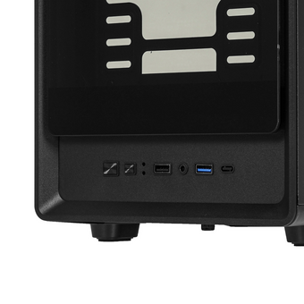  Корпус Ginzzu CL410 mATX передняя панель Стекло 