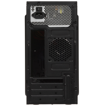  Корпус Foxline FZ-017 Forza без БП, mATX black, w/o PSU, w/2xUSB2.0, w/pwr cord, Fan 