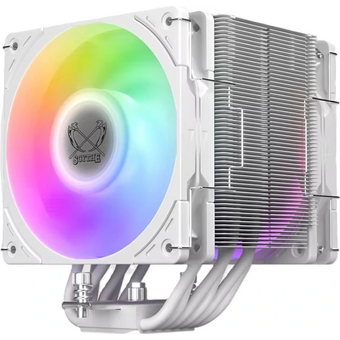  Кулер Scythe Mugen 6 Dual Fan White ARGB Edition (SCMG-6000DWR) (300W, 4-pin PWM, 154mm, Al/Cu, 6x6mm, 2x120mm, 75.17CFM) 