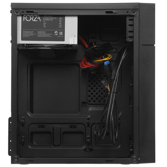  Корпус Foxline FZ-017 Forza без БП, mATX black, w/o PSU, w/2xUSB2.0, w/pwr cord, Fan 