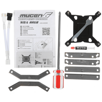  Кулер Scythe Mugen 6 Dual Fan White ARGB Edition (SCMG-6000DWR) (300W, 4-pin PWM, 154mm, Al/Cu, 6x6mm, 2x120mm, 75.17CFM) 