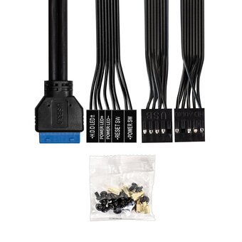  Корпус Exegate BAA-308MU2 EX299073RUS черный, без БП, mATX, USB, 2*USB3.0, HD Audio 