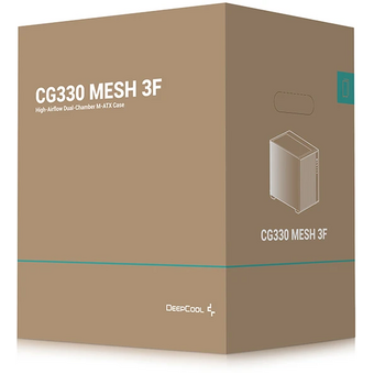  Корпус Deepcool CG330 Mesh 3F, 2x140mm ARGB Fan, 1x120mm ARGB Fan, mini-ITX, mATX, черный 