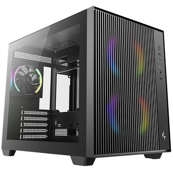  Корпус Deepcool CG330 Mesh 3F, 2x140mm ARGB Fan, 1x120mm ARGB Fan, mini-ITX, mATX, черный 