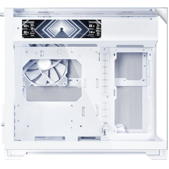  Корпус Lian Li O11 Vision-M Digital (G99.O11VMDW.R0) / White / 9.2" LCD screen / 1 x 140mm PWM Fan / Mini-Tower, TG 